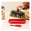CHENGAIJIAN Ceramic Butter Dish with Lid, Green view 4