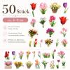 Ovanda 50-Piece Dried Flower Sticker Set view 2