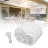 Patio Camouflage Net, 2x2m to 12x20m, Outdoor Shade and Sun Protection Net for Garden, Camping, Hunting and Decoration (White, 12m x 13.0m) view 1
