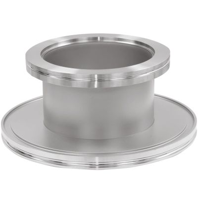 Straight ISO-to-ISO Reducing Adapter, Stainless Steel Vacuum Fittings, ISO 250 x ISO 160, Large Flange (ISO 160 x ISO 100)