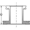 Straight ISO-to-ISO Reducing Adapter, Stainless Steel Vacuum Fittings, ISO 250 x ISO 160, Large Flange (ISO 160 x ISO 100) view 4