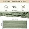 Kujinova Cheesecloth Table Runner, Sage Green, 90 x 300 cm view 2