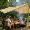 Camouflage Netting, 2x2m to 12x20m, Outdoor Shade & Privacy Net, Sand, 5m x 5m view 4