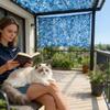 Camouflage Net for Patio, Outdoor Shade and Privacy, 210D Oxford Fabric, Blue, 10 m x 11 m view 2