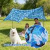 Camouflage Net for Patio, Outdoor Shade and Privacy, 210D Oxford Fabric, Blue, 10 m x 11 m view 4