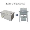 Commercial Stainless Steel Grease Trap with Removable Filter Basket, 35 x 20 x 20 cm view 3