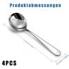 QZKJQDD 4-Piece Stainless Steel Spoon Set view 2