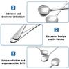 QZKJQDD 4-Piece Stainless Steel Spoon Set view 3
