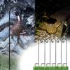 Set of 6 Sturdy Shepherd's Hooks for Hanging Baskets, Bird Feeders, and Lanterns view 4