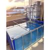 Above-Ground Koi Pond with Clear Viewing Window & Drain Valve, PVC Liner & Steel Frame for Easy Setup, Ideal for Fish & Turtles view 2