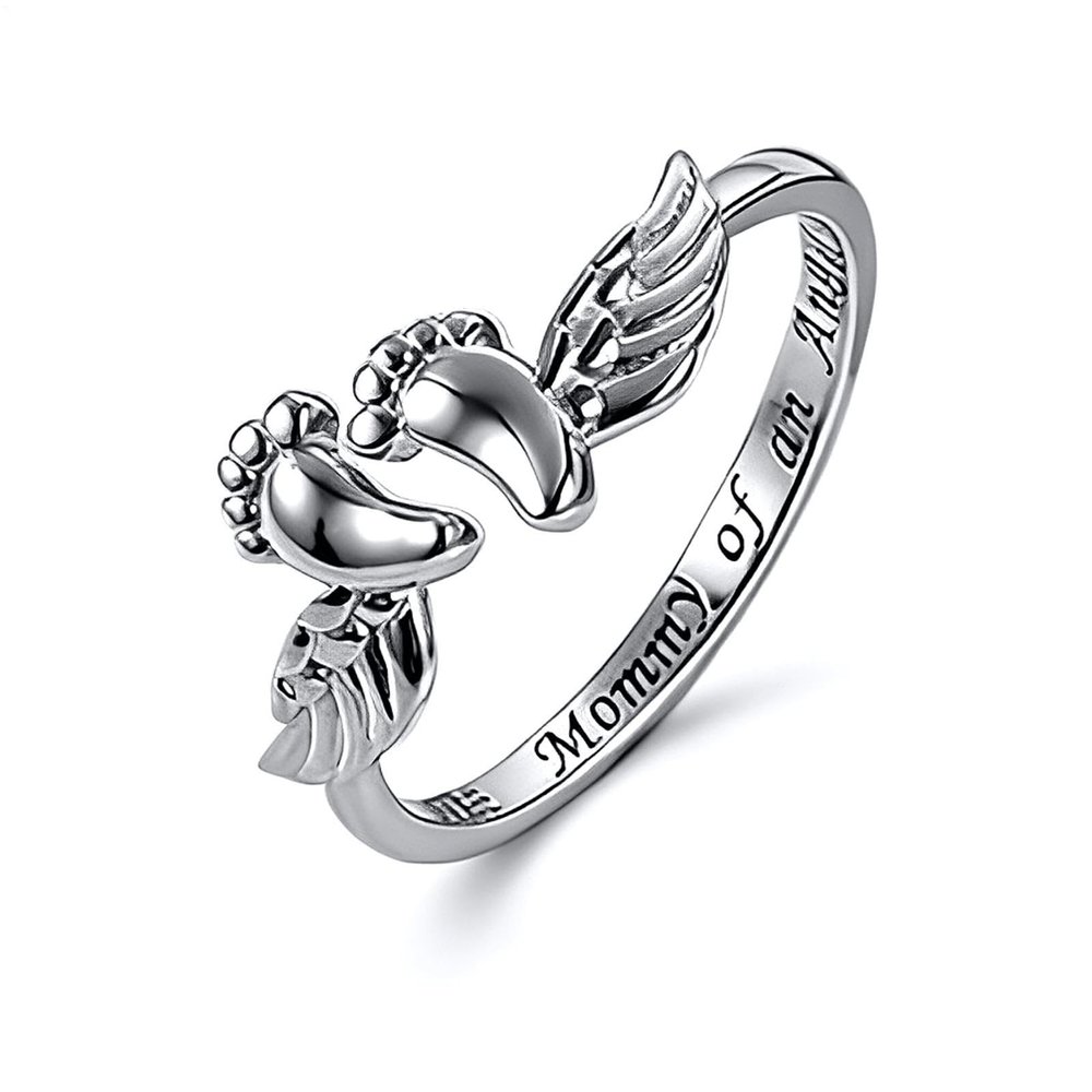 Mother Ring with Child's Footprint