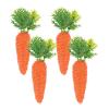 Miniature Easter Carrot Ornaments - 4 Pack view 1