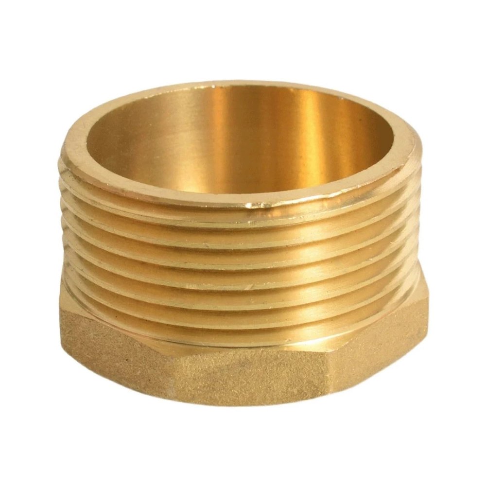BYLSAGWHT Brass Hex End Cap Pipe Plumbing Fitting, 1/8"–2", 3/8" BSP Male, for Water, Gas and Oil