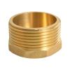 BYLSAGWHT Brass Hex End Cap Pipe Plumbing Fitting, 1/8"–2", 3/8" BSP Male, for Water, Gas and Oil view 1