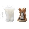 3.7-Inch Tree Stump Silicone Candle Mold view 2