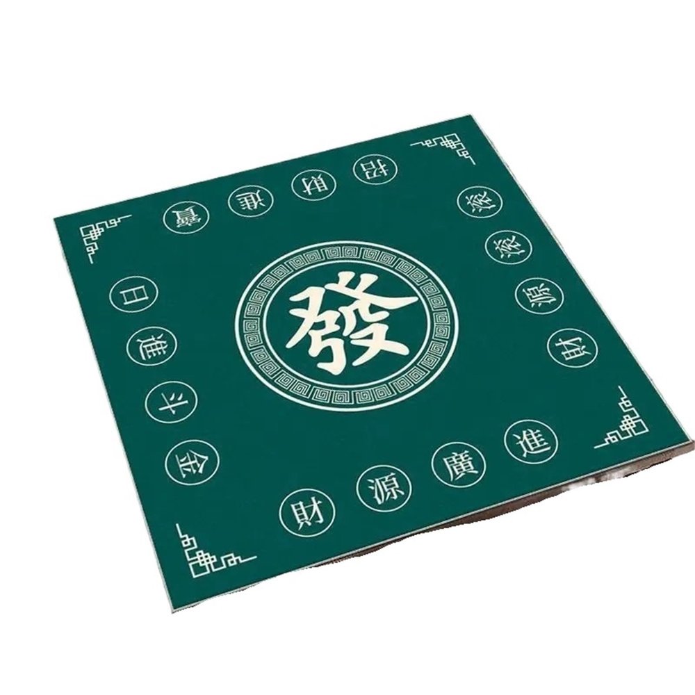 XUCZHAI Creative Mahjong Rubber Table Mat, 70/80/90 cm, Large, for Multiplayer French Mahjong, Poker and Card Games (Color 5, 80 x 80 cm)