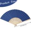 Takingup Marine Blue Vintage Hand Fan view 3