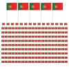 200 Pack Portugal Toothpick Flags view 1