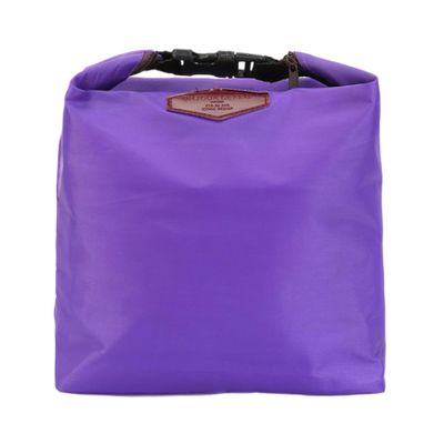 Insulated Lunch Bag, Waterproof, Leakproof Small Cooler with Buckle Closure and Handle for School Picnic, Purple