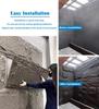 Modern 3D Stone-Look Wall Panels for Indoor and Outdoor Use, Lightweight PU Wall Cladding, 6-Piece Set, White view 3