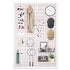 Generic Pegboard Tool Wall for Garage, Kitchen, Craft Room, 120 x 60 x 2.5 cm, White view 1