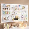 Generic Pegboard Tool Wall for Garage, Kitchen, Craft Room, 120 x 60 x 2.5 cm, White view 2