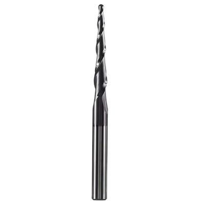 Onchdbfhuu Carbide Tapered Ball Nose End Mill, R1.5, 8 mm Shank