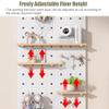 Wood Pegboard Set for Wall-Mounted Storage and Display view 4