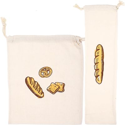 Reusable Linen Bread Bags, 2 Pack