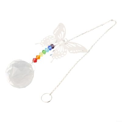 Crystal Butterfly Suncatcher Pendant