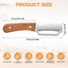AUAUY 2-in-1 Multifunctional Vegetable Peeler with Wooden Handle view 2
