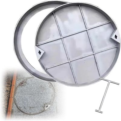 Stainless Steel In-Ground Drain Cover for Outdoor Areas