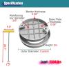 Stainless Steel In-Ground Drain Cover for Outdoor Areas view 2