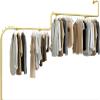 Wall-Mounted Clothing Rack with Metal Rod view 3