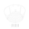 MIMEITOPA Iron Hanging Basket Planter Holder, White view 1