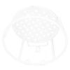 MIMEITOPA Iron Hanging Basket Planter Holder, White view 3