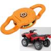 Asixxsix Snatch Block, 25T Minimum Breaking Strength, 12.5T Working Load Limit, Heavy-Duty Winch Pulley Kit with Lubricable Anchor Joints for Tractors, Trucks, ATVs, UTVs, and Off-Road Use view 2