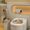 Toilet Seat Sticker - Coral Fish Pattern view 3
