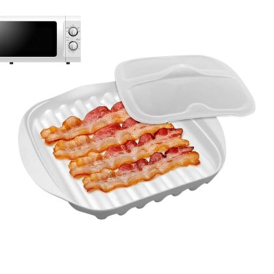 Microwave Bacon Cooker Nonstick Baking Tray Made of Food-Grade Material