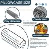 UICMNSI Corduroy Neck Roll Pillow Cover with Zipper, 50 x 20 cm view 4