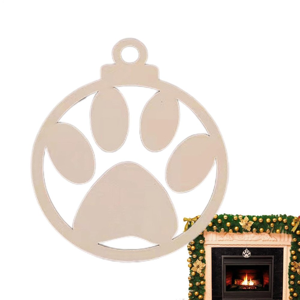 Krmoau Puppy Christmas Ornament - Wooden Tree Decorations