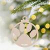 Krmoau Puppy Christmas Ornament - Wooden Tree Decorations view 3