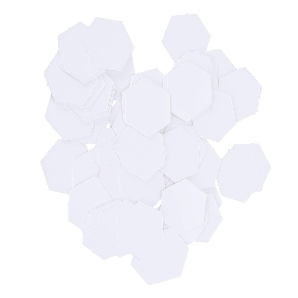 100-Piece Hex Paper Patchwork Template Set
