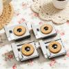 Stainless Steel Mirror Holders, 4 Wall Hooks view 3