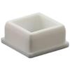 Silicone Snap-In Hole Plugs for Square Tubing, White, 8-Pack (27.6 mm) view 1