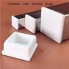 Silicone Snap-In Hole Plugs for Square Tubing, White, 8-Pack (27.6 mm) view 4