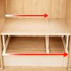 Adjustable Stackable Carbon Steel Cabinet Organizer view 3