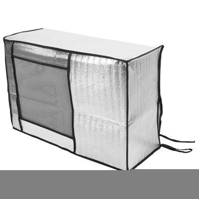 Culnflun AC Unit Cover, Aluminum Foil, Dustproof, Rainproof, Sun Protection, Silver (96 x 40 x 70 cm / 37.8 x 15.7 x 27.6 in)
