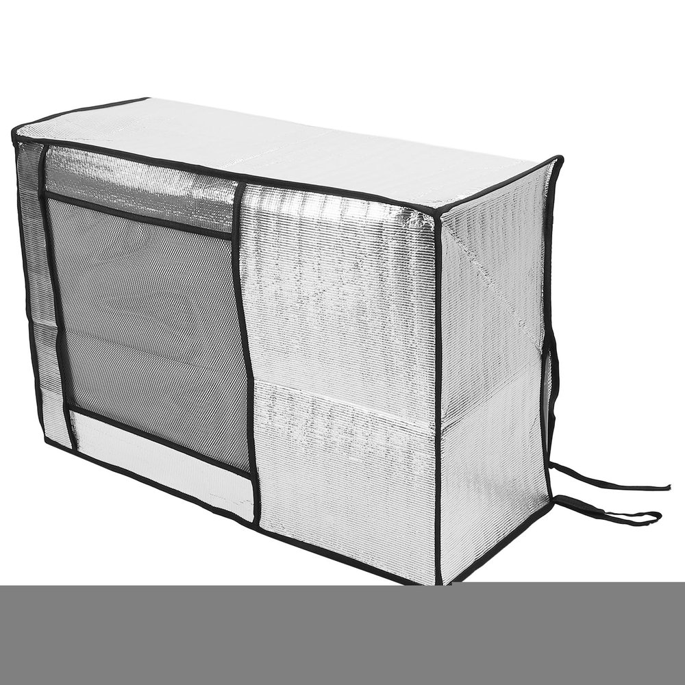 Culnflun AC Unit Cover, Aluminum Foil, Dustproof, Rainproof, Sun Protection, Silver (96 x 40 x 70 cm / 37.8 x 15.7 x 27.6 in)