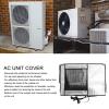 Culnflun AC Unit Cover, Aluminum Foil, Dustproof, Rainproof, Sun Protection, Silver (96 x 40 x 70 cm / 37.8 x 15.7 x 27.6 in) view 3